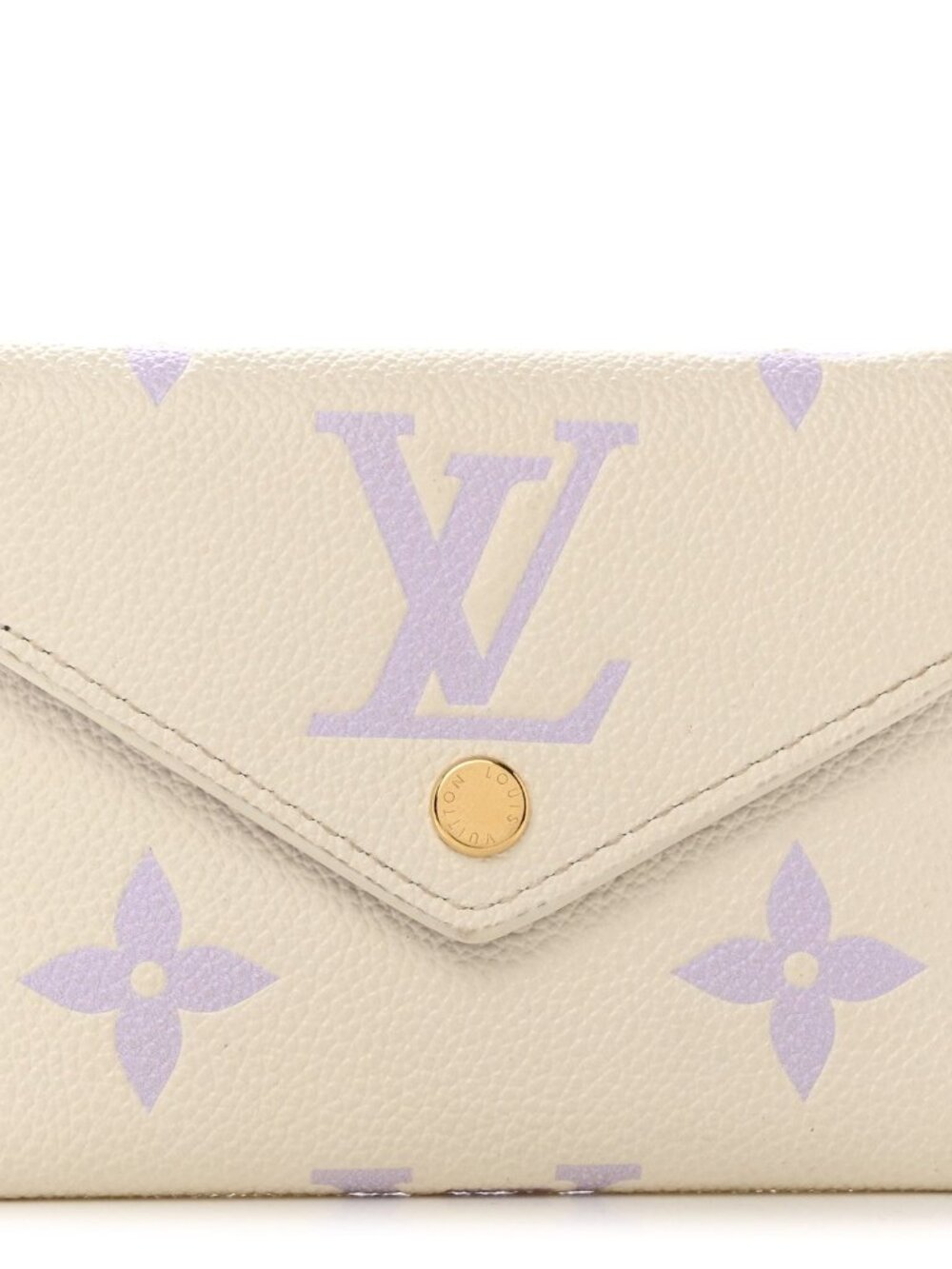LOUIS VUITTON Empreinte Monogram Giant Victorine Wallet Latte Bubble Tea